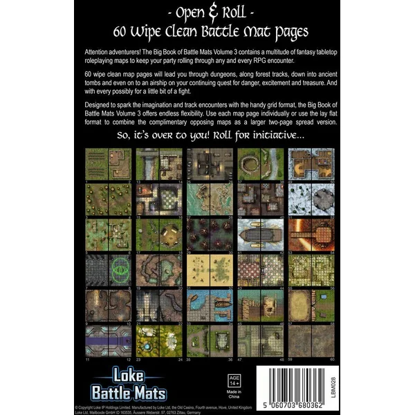 LIVRE PLATEAU DE JEU : BIG BOOK OF BATTLE MATS VOL. 3