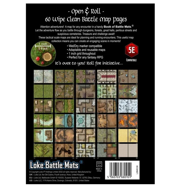 Livre plateau de jeu : Revised Big Book of Battle Mats (A4)
