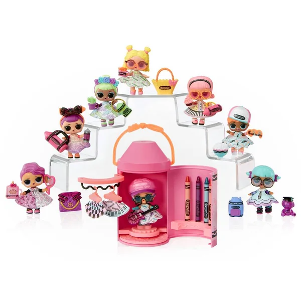 LOL SURPRISE - LOVES CRAYOLA COLOR ME STUDIO POUPEE 7.5 CM