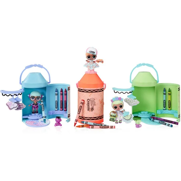 LOL SURPRISE - LOVES CRAYOLA COLOR ME STUDIO POUPEE 7.5 CM