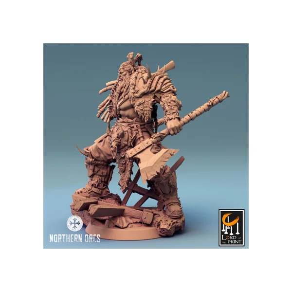 Lord of the Print - Orc King Azhrog : avec armure [32mm]