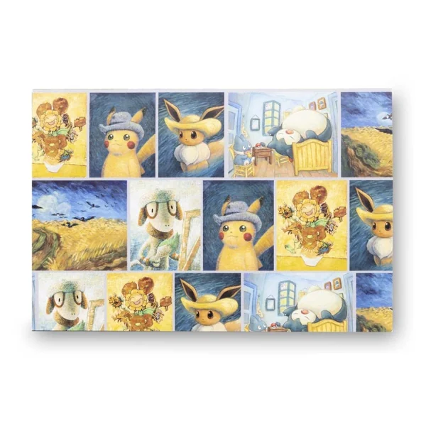 Lot de 12 Cartes Postale Pokemon x Van Gogh Museum