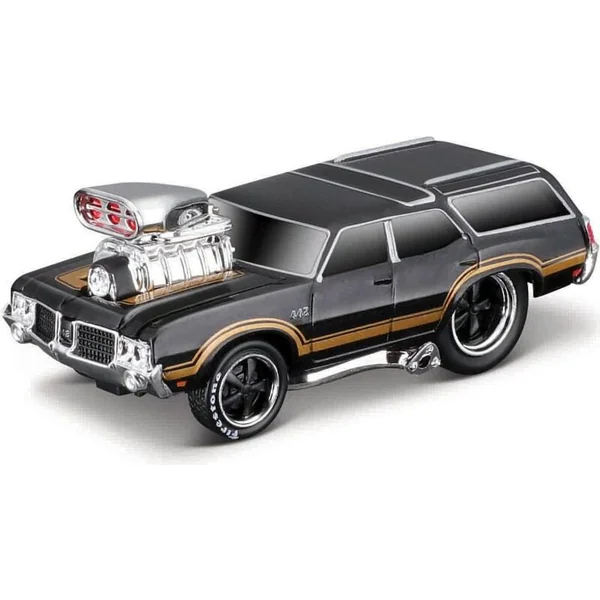 Maisto - Muscle Transports - 1966 Chevrolet C60 Flatbed 1970 Oldsmobile Vista Cruiser, 1:6