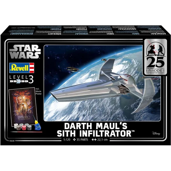 MAQUETTE 35 PIECES - EP1 DARTH MAUL'S SITH INFILTRATOR