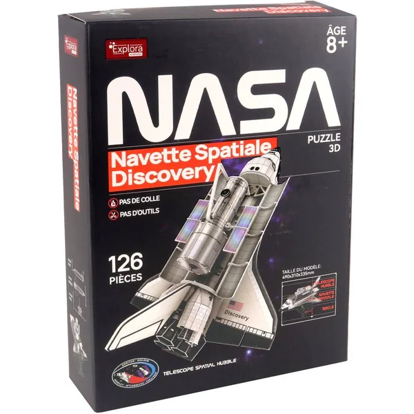 MAQUETTE 3D NASA - NAVETTE SPATIALE DISCOVERY - LONGUEUR 49 CM - 126 PIECES