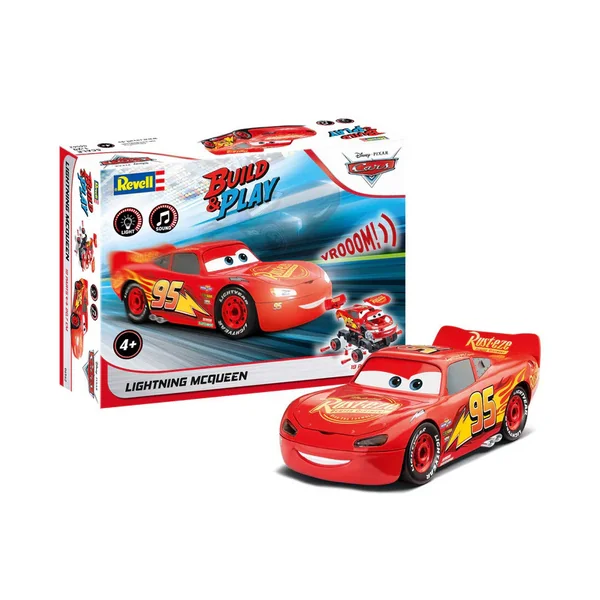 Maquette Build & Play Lightning McQueen Disney Cars Echelle 1:20 Level 1 - Revell