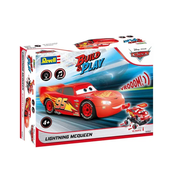 Maquette Build & Play Lightning McQueen Disney Cars Echelle 1:20 Level 1 - Revell