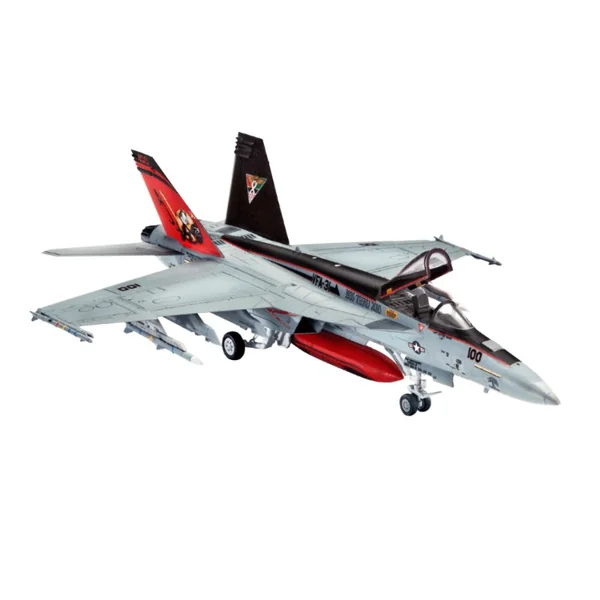Maquette F/A-18E Super Hornet Avion de guerre Level 4 échelle 1:144 - Revell