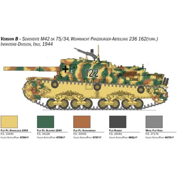 Maquette militaire 6759 - Semovente M42 da 75/34 Édition Améliorée (1:35)