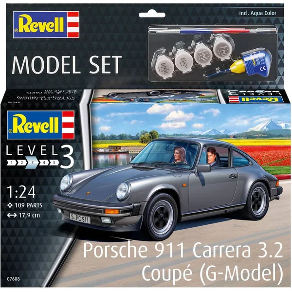 MAQUETTE - MODEL SET PORSCHE 911 CARRERA 3.2 COUPE (G-MODEL) - 1/24