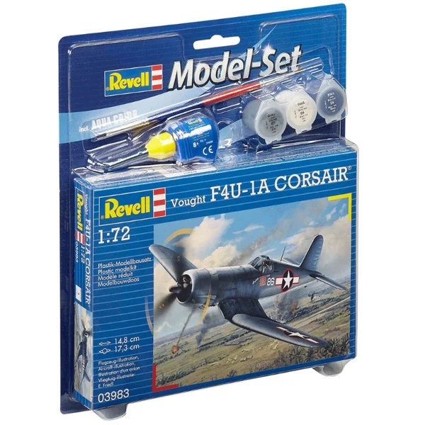 Maquette VOUGHT F4U 1D CORSAIR Avion de guerre Level 3échelle 1:72 - Revell