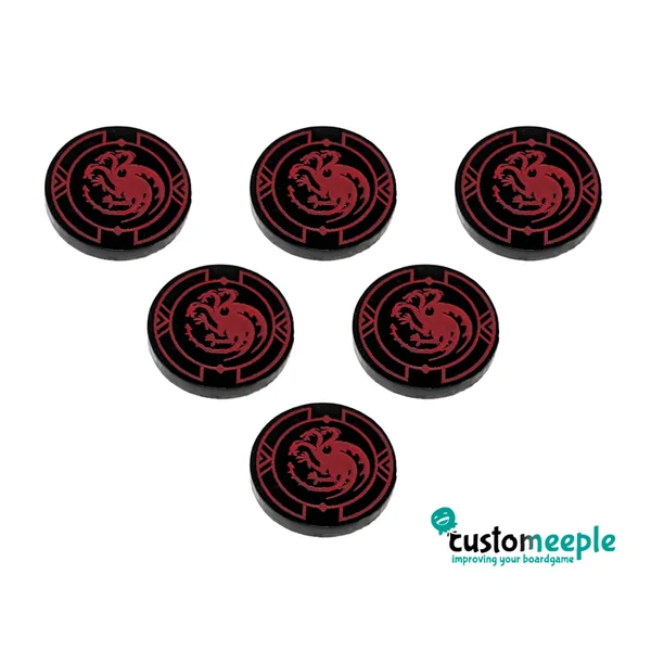 Marqueurs de Factions Compatibles pour Le Trône de Fer : le Jeu de Figurines