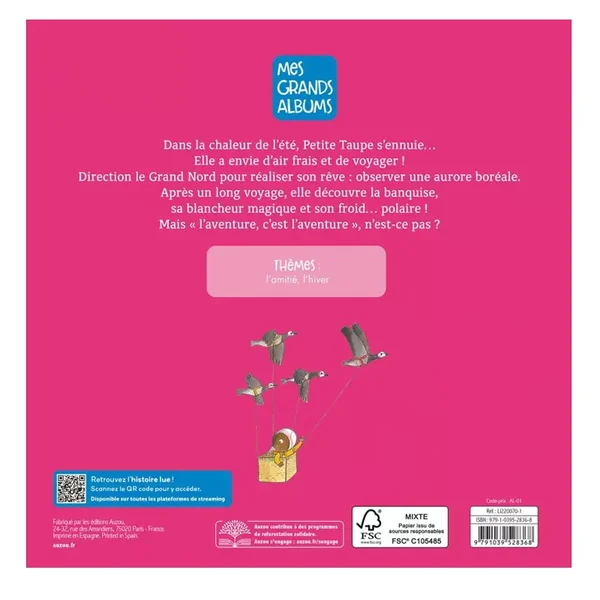 Mes p'tits albums : Petite taupe et l'aventure du grand nord - Auzou