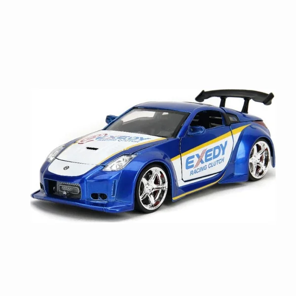 Miniature 1:24 Nissan 350Z Candy Blue JDM Tuners 2003 - Jada Toys