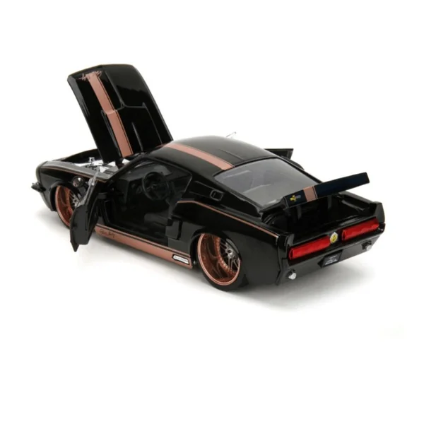 Miniature 1:24 Shelby GT500 Glossy Black Pink Slips 1967 - Jada Toys
