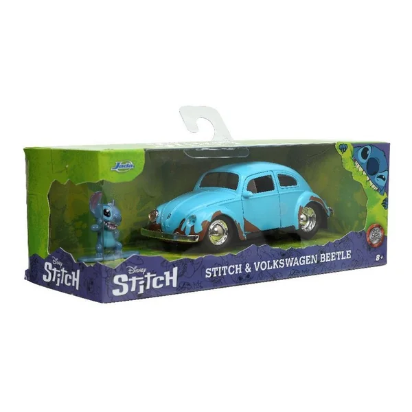 Miniature 1:32 Volkswagen Beetle blue avec figurine Stitch 1959 - Jada Toys