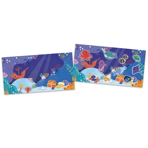 My Arts & Crafts : Stickers épais repositionnables La Mer 18 mois - Janod