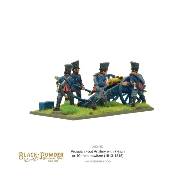 Napoleonic Prussian Foot Artillery with 7 or 10-inch Howitzer (1813-1815)