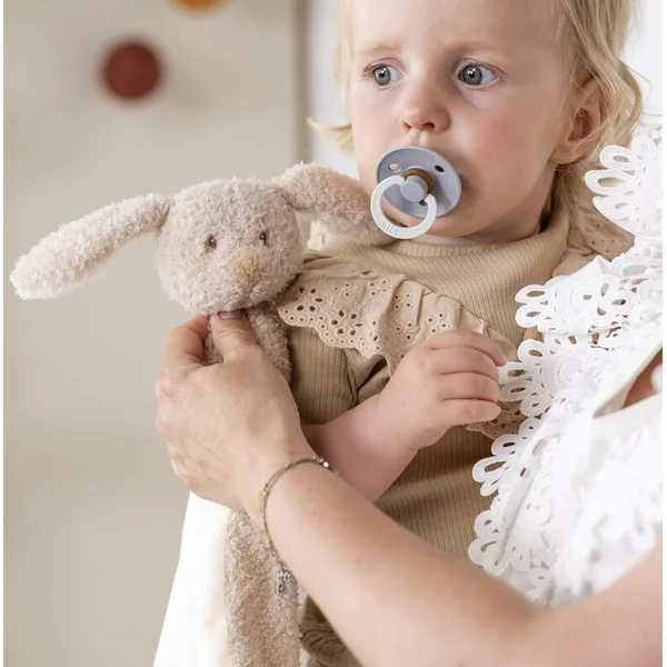 NATTOU Doudou peluche maxi Teddy lapin 28 x 28 cm, 0m+