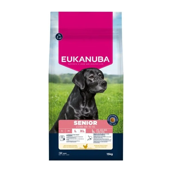 Nourriture EUKANUBA Senior Large riche en poulet frais 15 kg