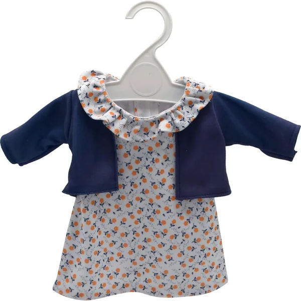 ONE WORLD ONE FUTURE - ENSEMBLE ROBE A FLEURS ET GILET - 38 CM