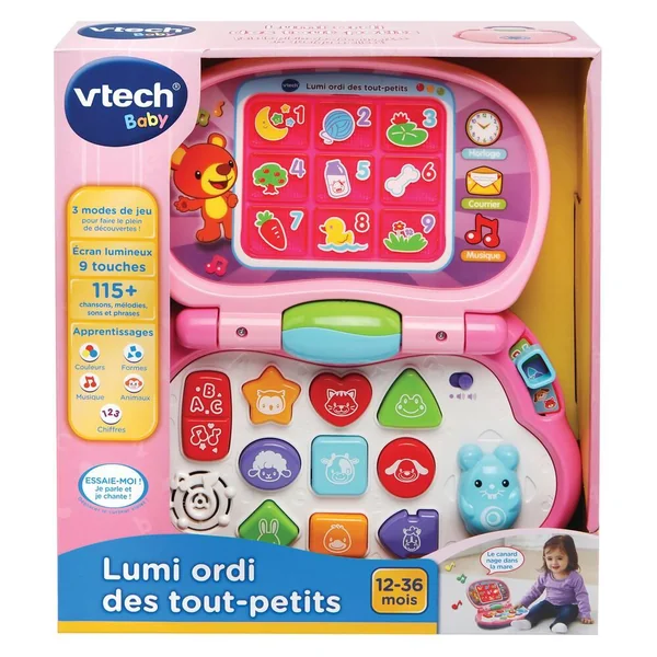 ORDINATEUR LUMI ORDI DES TOUT PETITS ROSE