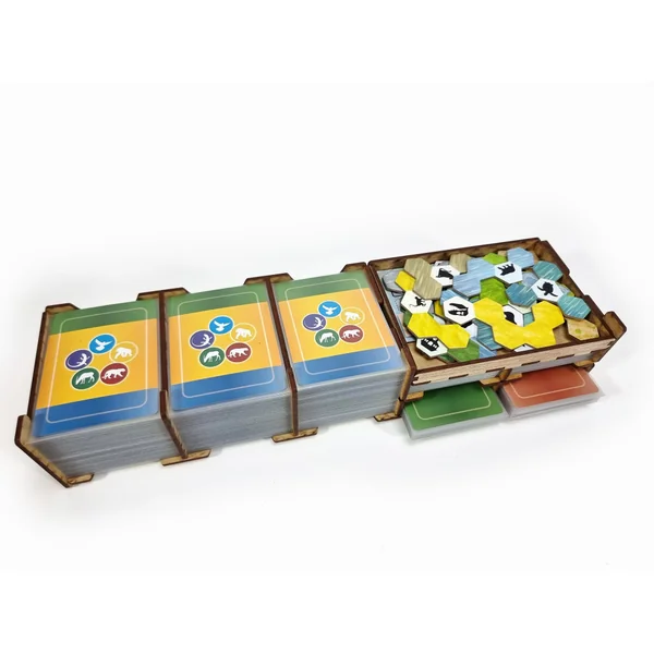 Organisateur et plateaux joueurs pour Ark Nova et son extension.