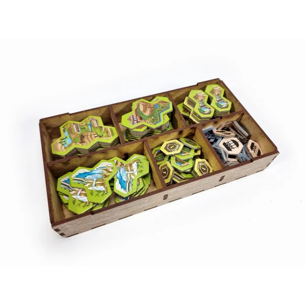 Organisateur et plateaux joueurs pour Ark Nova et son extension.