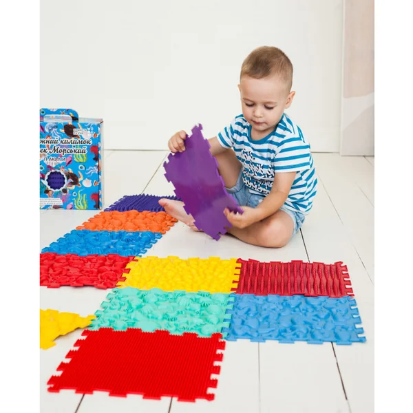 Ortek Tapis de massage orthopédique Puzzle "Mix" 25 éléments