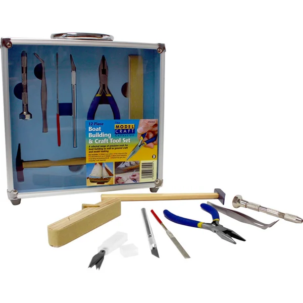 Outils Modelcraft pour modélistes navals (ensemble de 12 pièces)