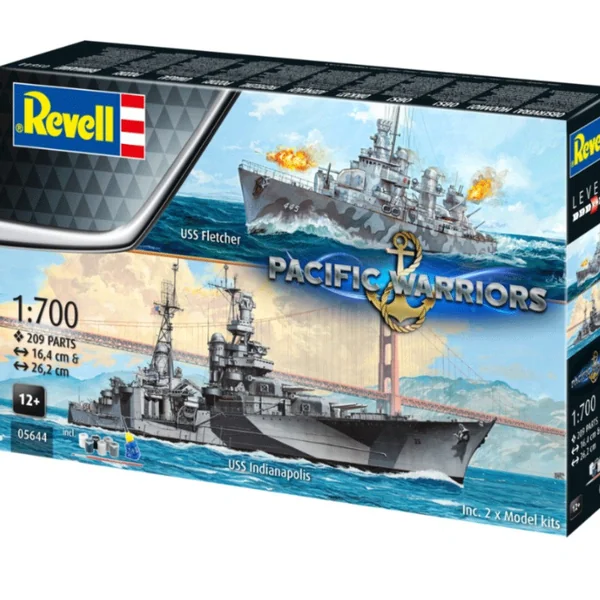 Pack 2 Maquettes Pacific Warriors (USS Fletcher & USS Indianapolis) échelle 1:700 - Revell