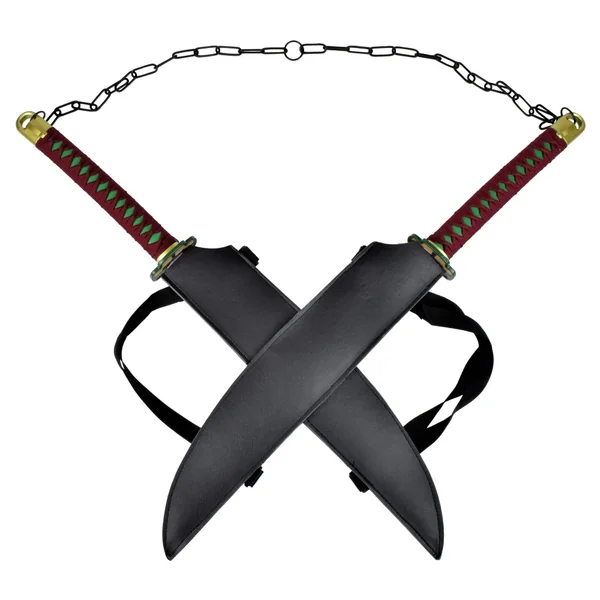 Paire de katanas de Tengen Uzui – Demon Slayer – Lame en acier