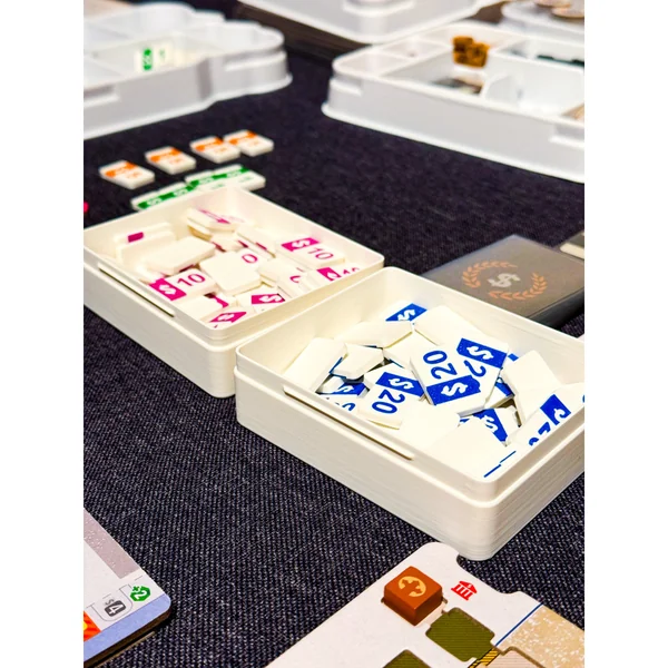 Pampero - ALL IN - Coffret de jetons d'argent 3D Deluxe + tirelires + marqueurs d'énergie (x102)