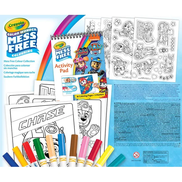 PAT'PATROUILLE - CRAYOLA COLOR WONDER - COFFRET FEUTRES