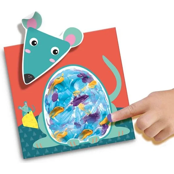 Peintures au doigt - colorier les animaux