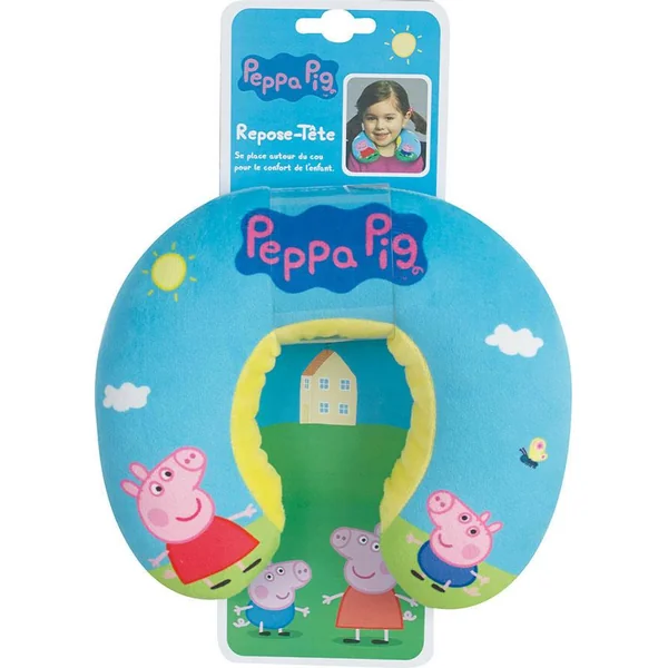 PEPPA PIG -TOUR DE COU EN PELUCHE DOUCE DE VOYAGE 19 CM