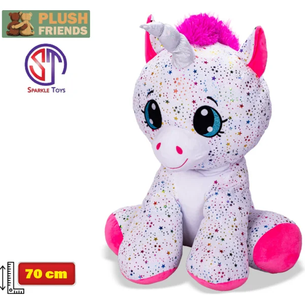 Plush Friends Star Sparkle licorne en peluche 70cm assise