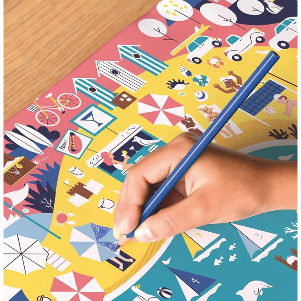 POPPIK PANORAMA A COLORIER - LE BORD DE MER