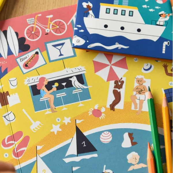 POPPIK PANORAMA A COLORIER - LE BORD DE MER