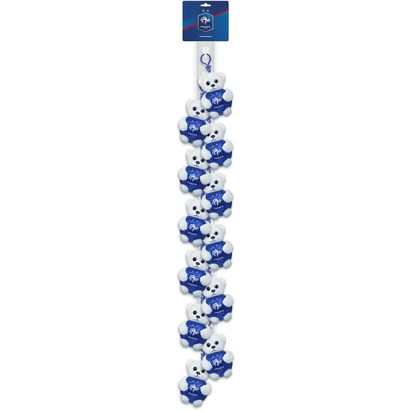 PORTE CLES PELUCHE OURS FFF 13 CM + T-SHIRT CLIP STRIP