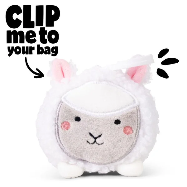 PORTE-CLES EN PELUCHE ANIMAUX DE LA FERME, A CLIPSER ET A CALINER