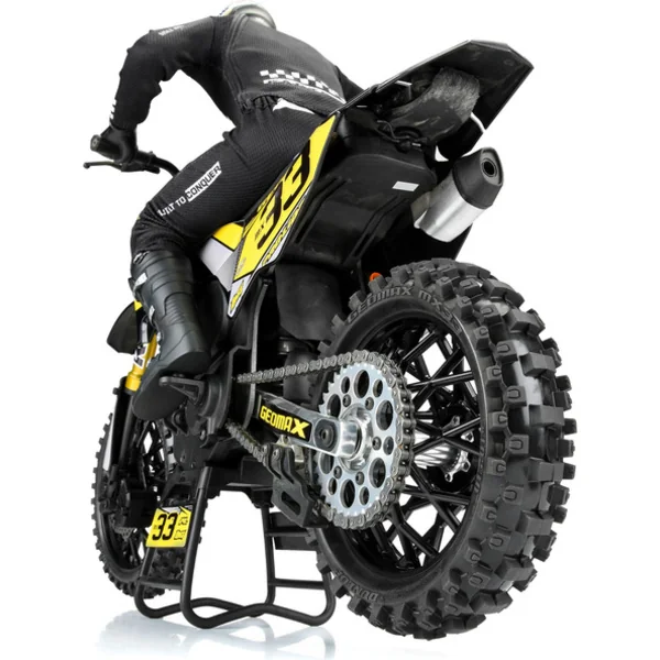 Pro-Line roue avec pneu Dunlop Geomax MX33 V2 Bead CR4 arrière, jante noire: PM-MX
