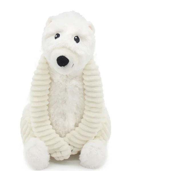 PTIPOTOS Ours polaire en peluche Grobidou - maman avec bébé