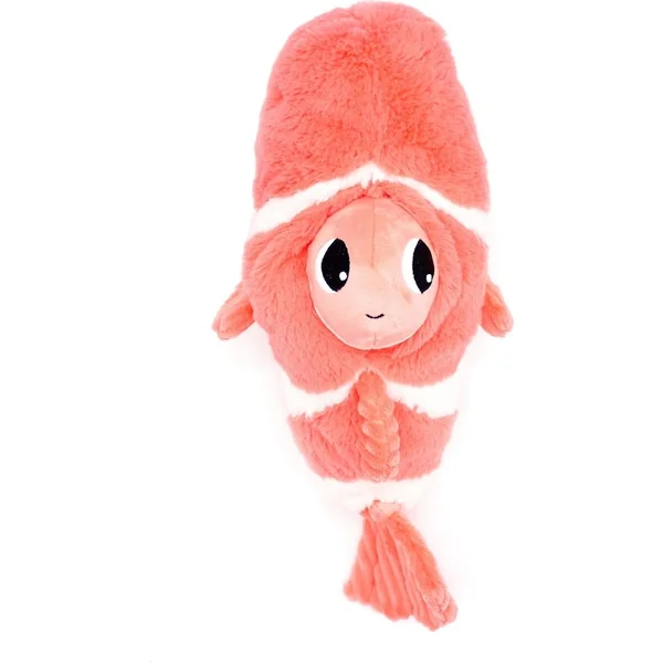 PTIPOTOS Poisson en peluche Bigou orange - maman avec bébé