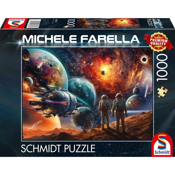 PUZZLE 1000 PIECES - COSMOS MULTICOLORE : VOYAGE DANS L’ESPACE