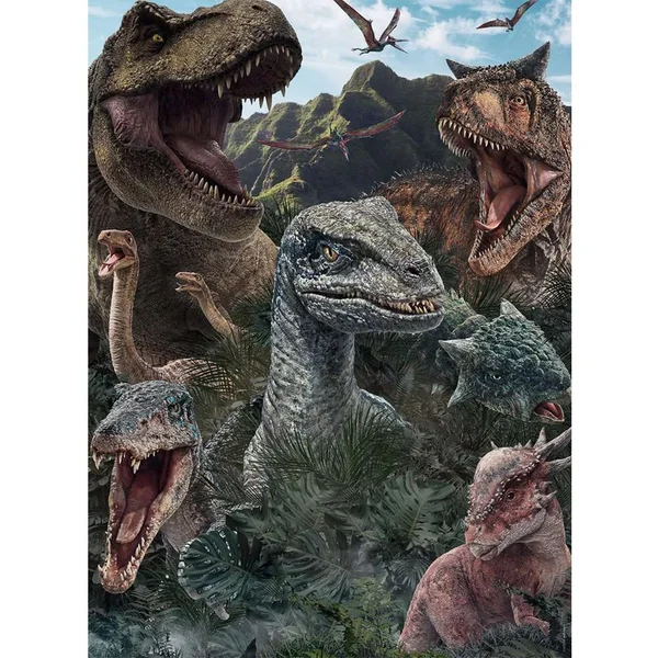 Puzzle 150 pièces Jurassic World 3 : Les dinosaures de Jurassic - Nathan