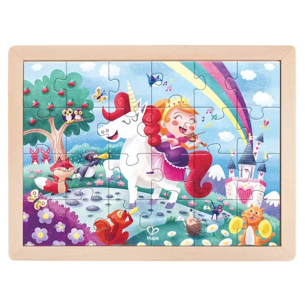 Puzzle 24 pcs Licorne 2 en 1 - Hape