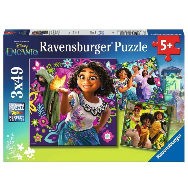 Puzzle 3 x 49 pcs La magie d'Encanto, Disney Encanto - Ravensburger