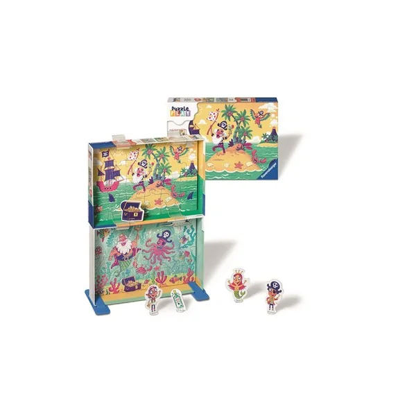 Puzzle & Play - 2x24 pièces - La chasse au trésor des pirates