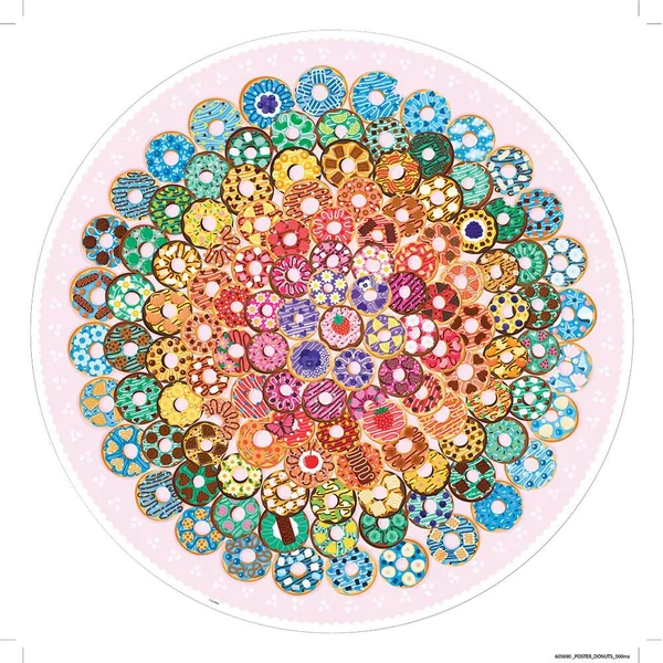 PUZZLE ROND DONUTS CIRCLE OF COLORS- 500 PIECES